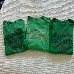 Green mens Shirts - Nantucket and soggy dollar bar like new xl but fit like L